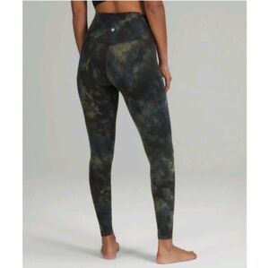 Lululemon Align High-Rise Pant 28" Diamond Dye Graphite Grey Bronze Green Sz 20